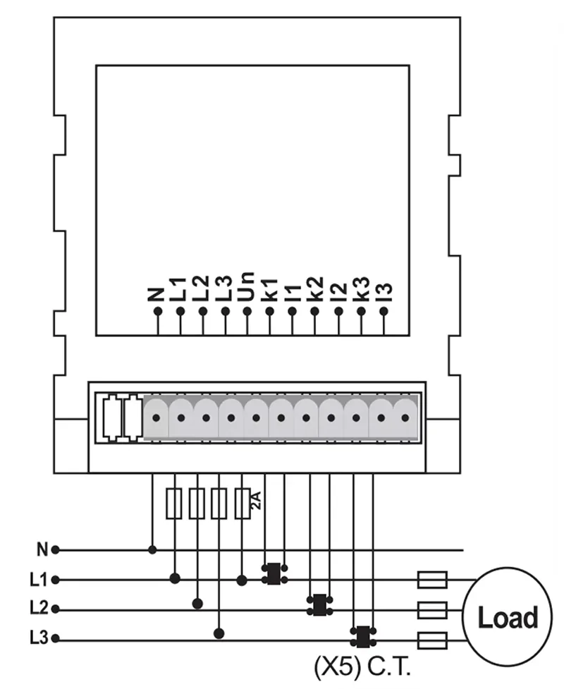 EM-06 Digital Panel Multimeter with 3×6 Digit LED Display